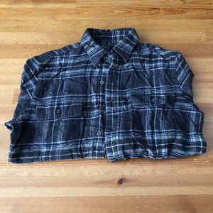 ** last week** subtle grey shade flannel shirt